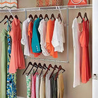 Tige de rangement double Closetmaid à hauteur réglable pour placard, nickel