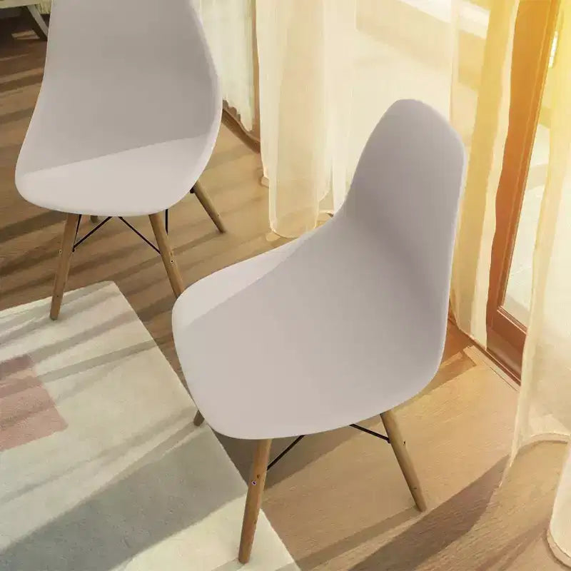 COSTWAY Lot de 4 chaises de salle à manger style moderne du milieu du siècle Pieds en bois