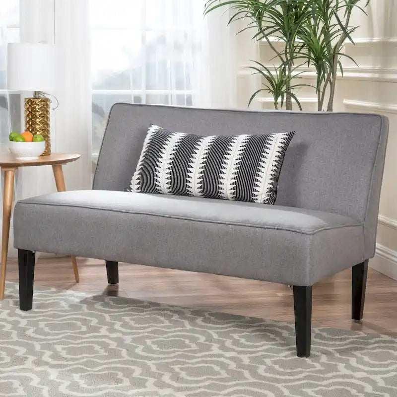 Causeuse en tissu – Canapé confortable à 2 places pour le salon