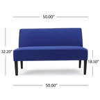 Causeuse en tissu – Canapé confortable à 2 places pour le salon