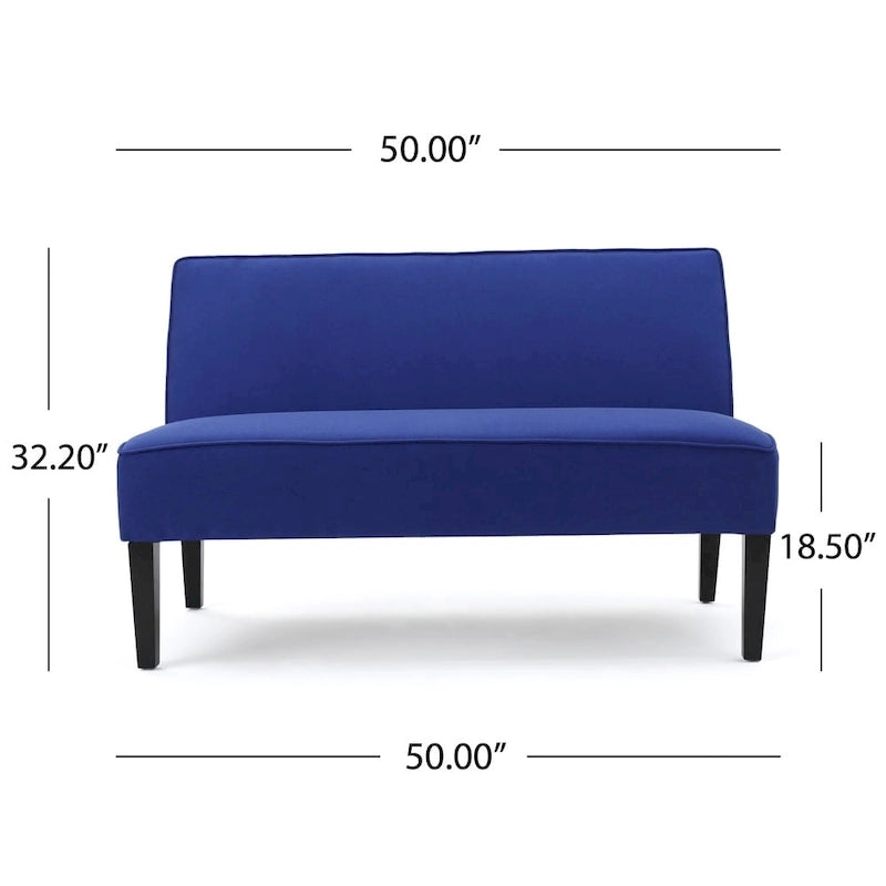 Causeuse en tissu – Canapé confortable à 2 places pour le salon
