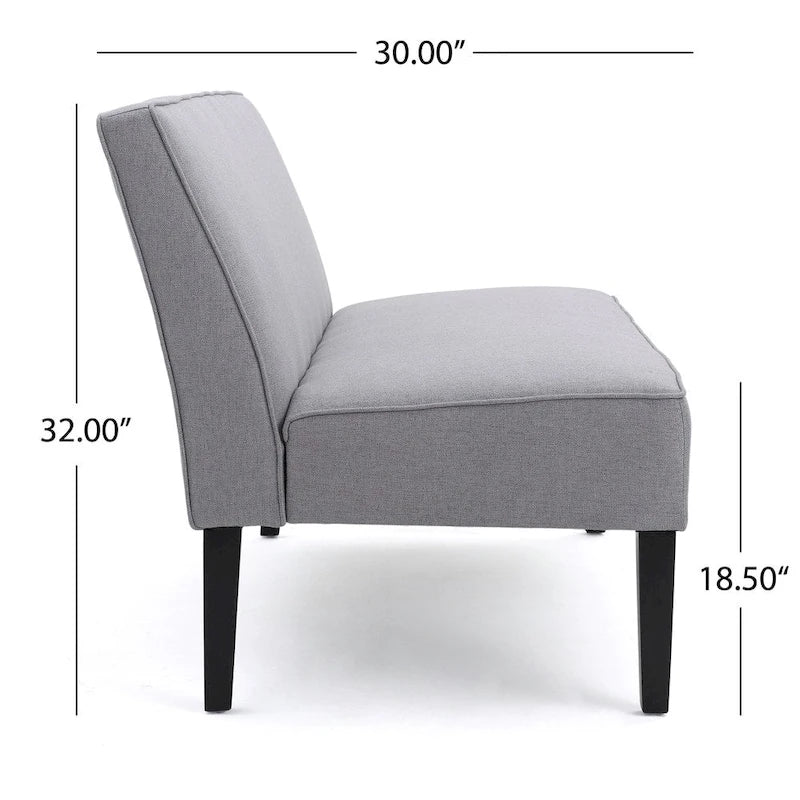 Causeuse en tissu – Canapé confortable à 2 places pour le salon