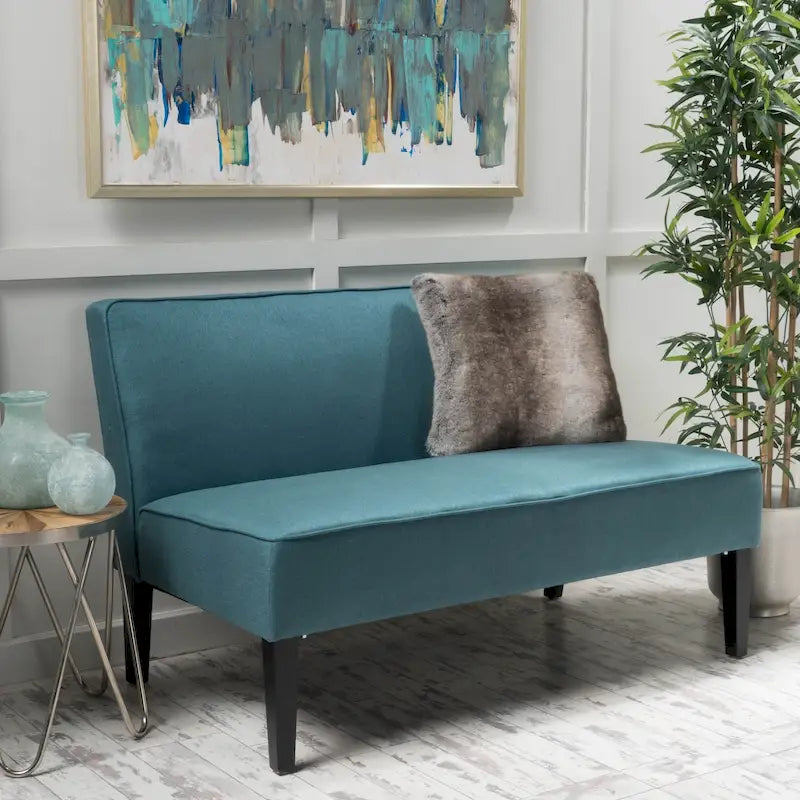 Causeuse en tissu – Canapé confortable à 2 places pour le salon