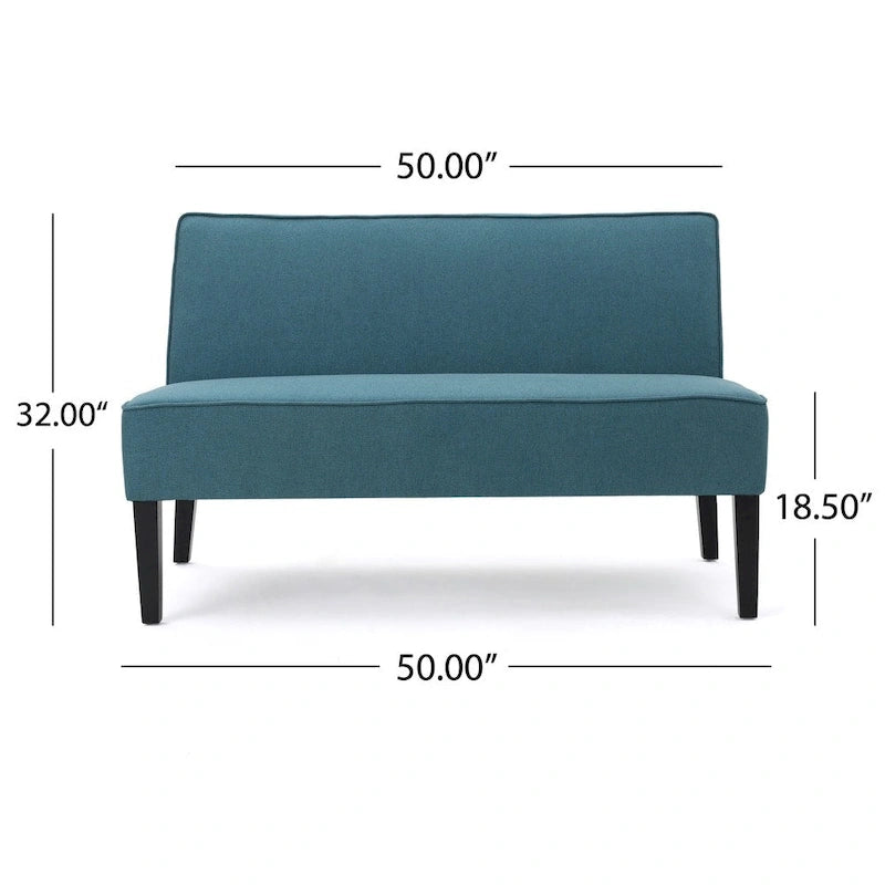 Causeuse en tissu – Canapé confortable à 2 places pour le salon