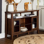 Console TV buffet haute de 52 po – Meuble de rangement média