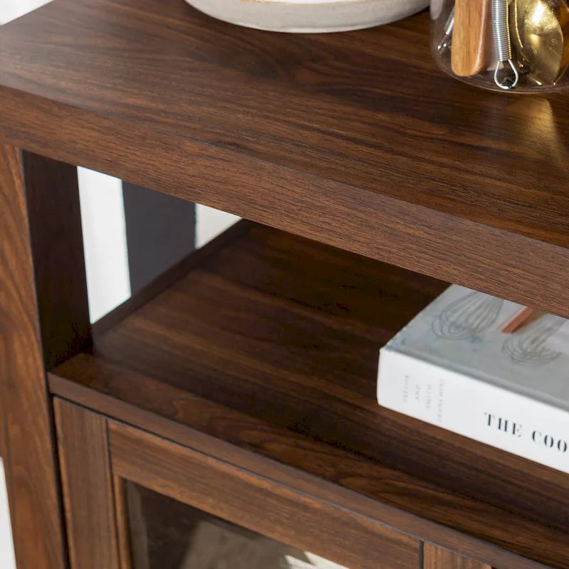Console TV buffet haute de 52 po – Meuble de rangement média