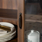 Console TV buffet haute de 52 po – Meuble de rangement média