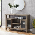 Console TV buffet haute de 52 po – Meuble de rangement média