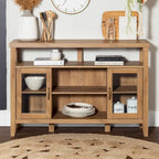 Console TV buffet haute de 52 po – Meuble de rangement média