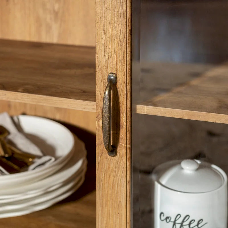 Console TV buffet haute de 52 po – Meuble de rangement média