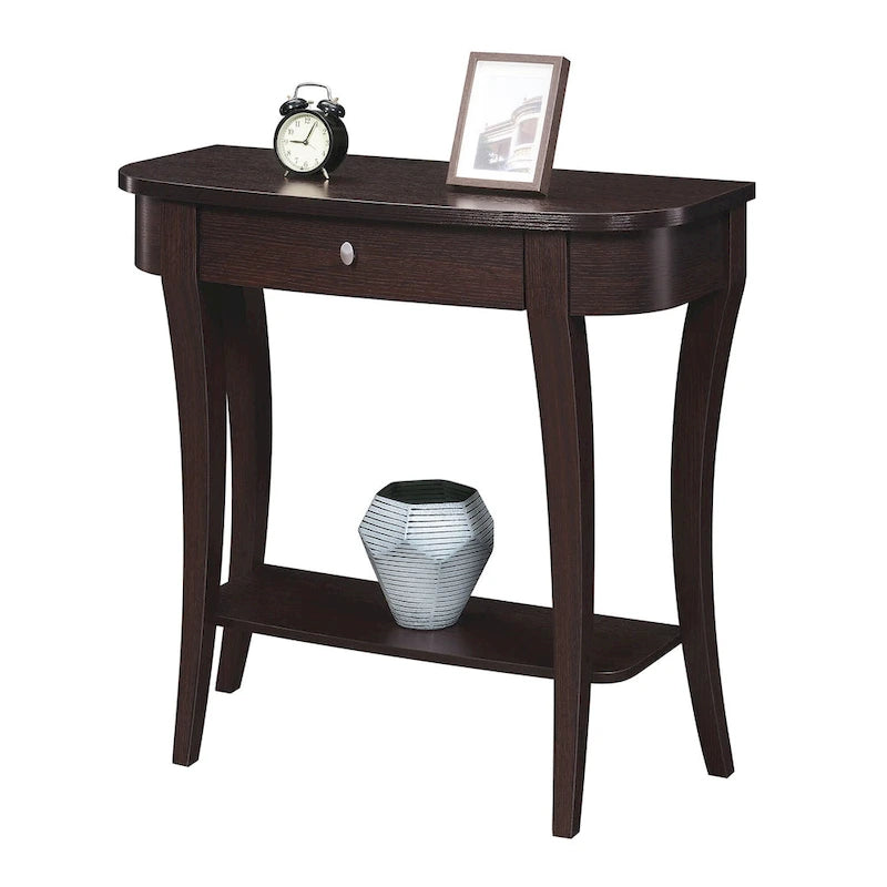 Console avec étagère et 1 tiroir – Table d'entrée moderne