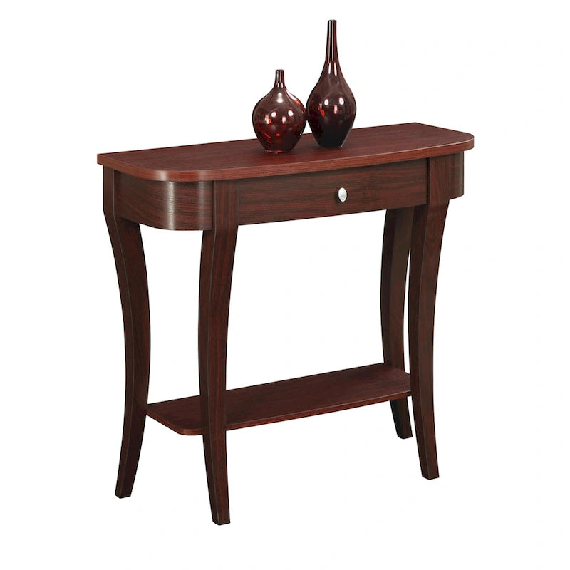 Console avec étagère et 1 tiroir – Table d'entrée moderne