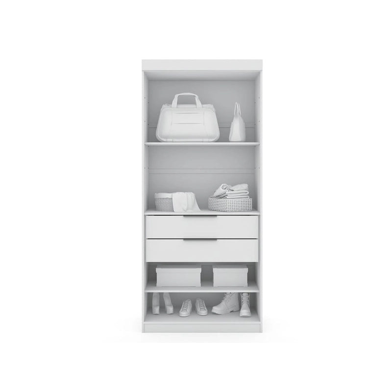 Armoire de chambre moderne à 2 sections – Organiseur de rangement pour chambre