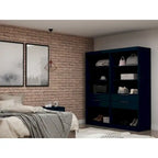 Armoire de chambre moderne à 2 sections – Organiseur de rangement pour chambre