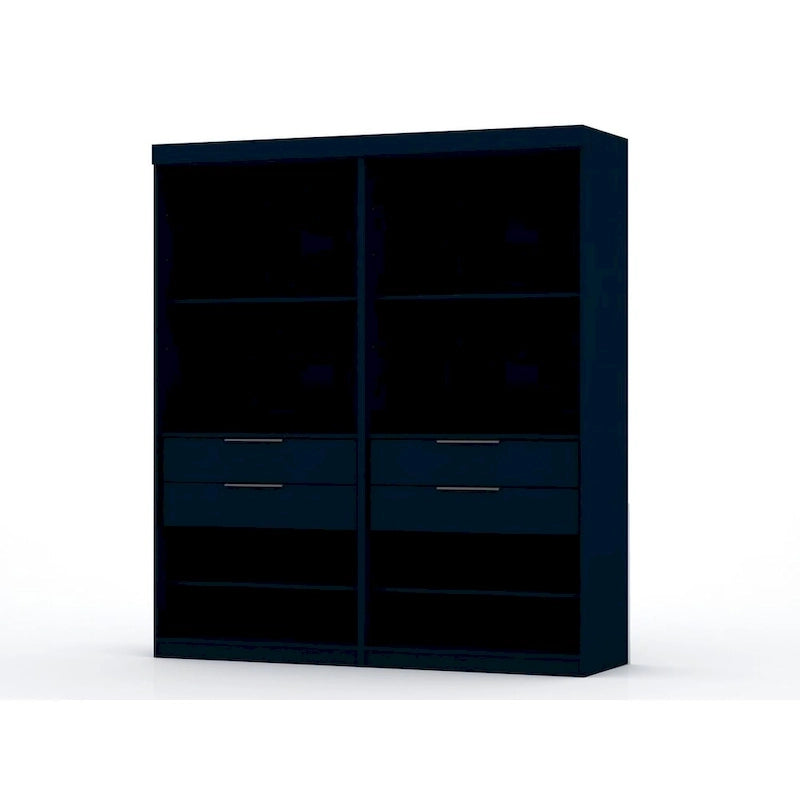 Armoire de chambre moderne à 2 sections – Organiseur de rangement pour chambre