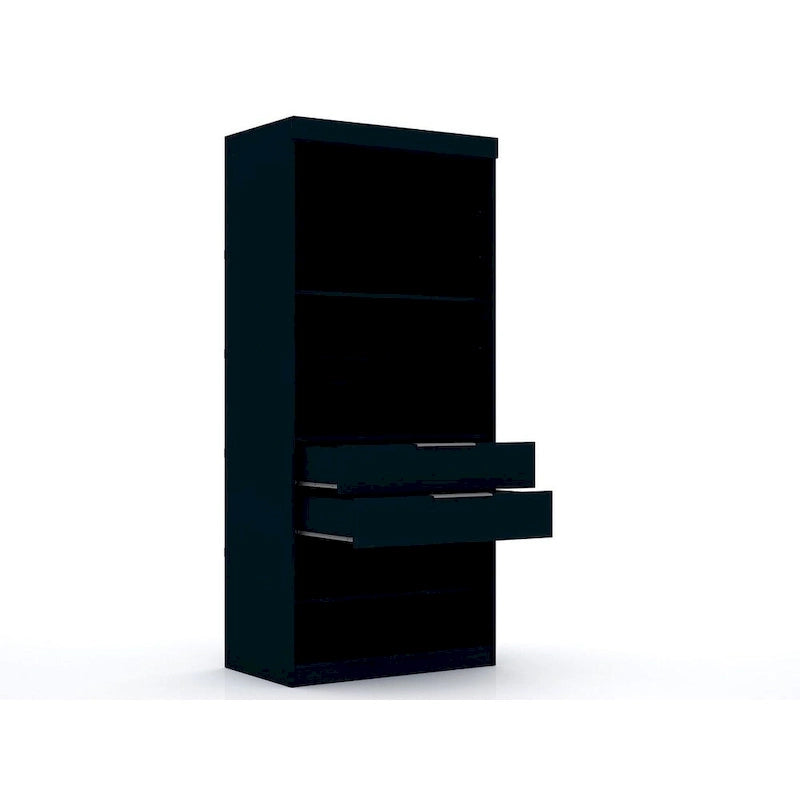 Armoire de chambre moderne à 2 sections – Organiseur de rangement pour chambre