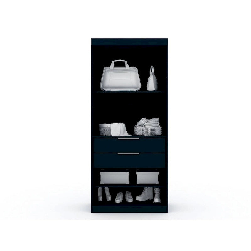 Armoire de chambre moderne à 2 sections – Organiseur de rangement pour chambre