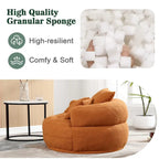 Fauteuil d'appoint rembourré en boucle touffeté avec coussins pour le salon