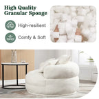 Fauteuil d'appoint rembourré en boucle touffeté avec coussins pour le salon