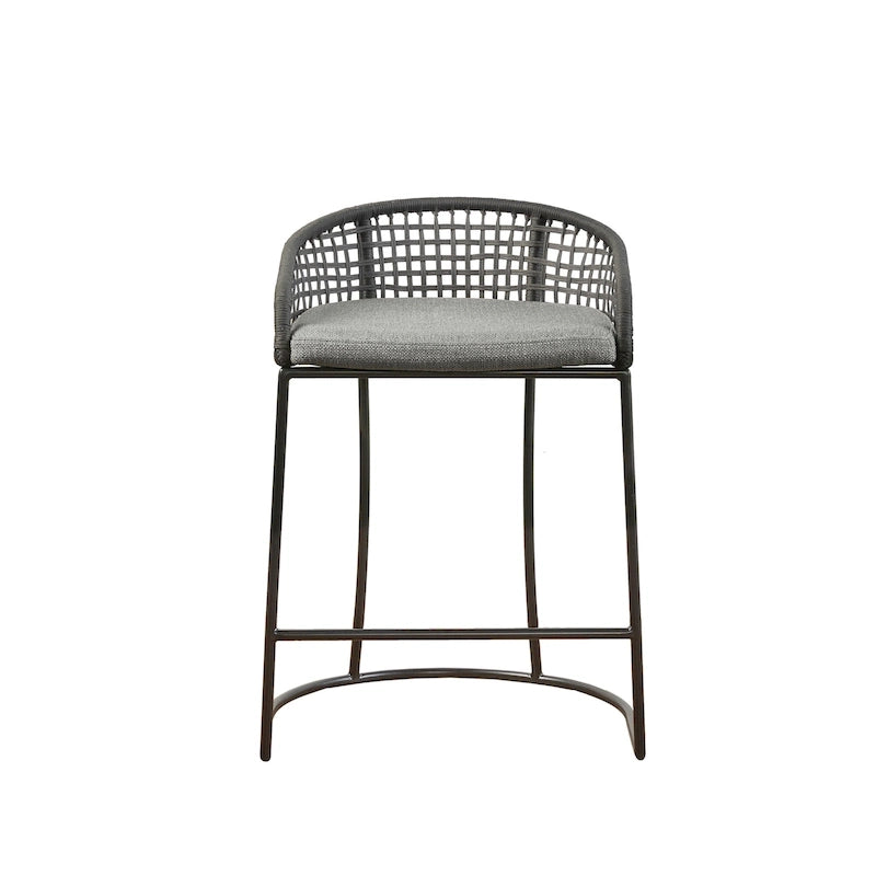 Tabouret de comptoir tissé 63,5 cm – Siège de bar de cuisine élégant