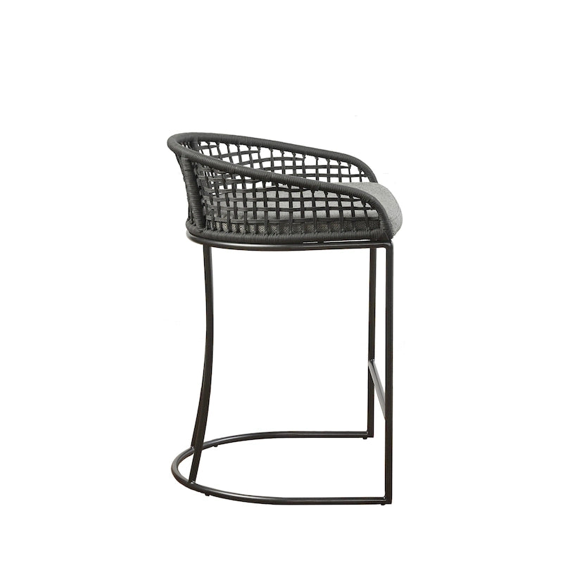 Tabouret de comptoir tissé 63,5 cm – Siège de bar de cuisine élégant