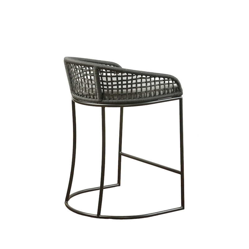Tabouret de comptoir tissé 63,5 cm – Siège de bar de cuisine élégant