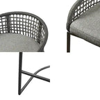 Tabouret de comptoir tissé 63,5 cm – Siège de bar de cuisine élégant