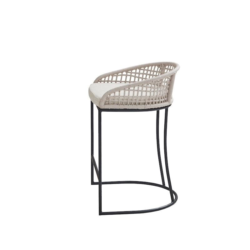 Tabouret de comptoir tissé 63,5 cm – Siège de bar de cuisine élégant