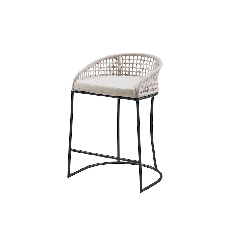 Tabouret de comptoir tissé 63,5 cm – Siège de bar de cuisine élégant