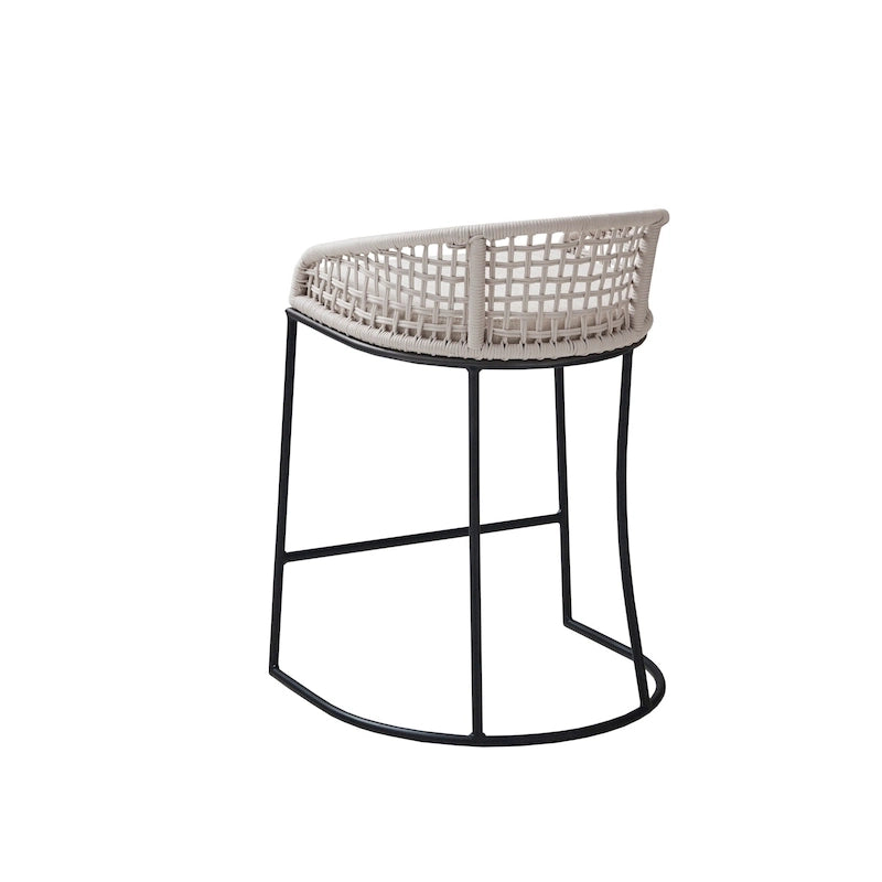 Tabouret de comptoir tissé 63,5 cm – Siège de bar de cuisine élégant