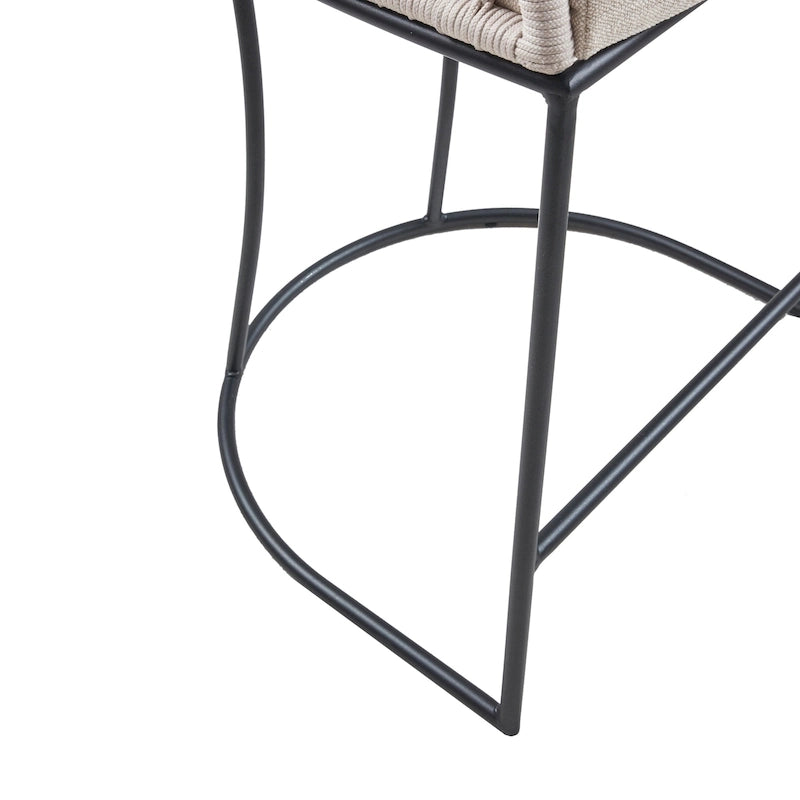 Tabouret de comptoir tissé 63,5 cm – Siège de bar de cuisine élégant