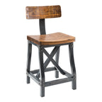 Tabouret de comptoir rembourré avec dossier – Siège de bar moderne