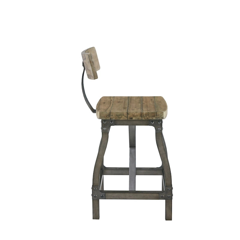 Tabouret de comptoir rembourré avec dossier – Siège de bar moderne