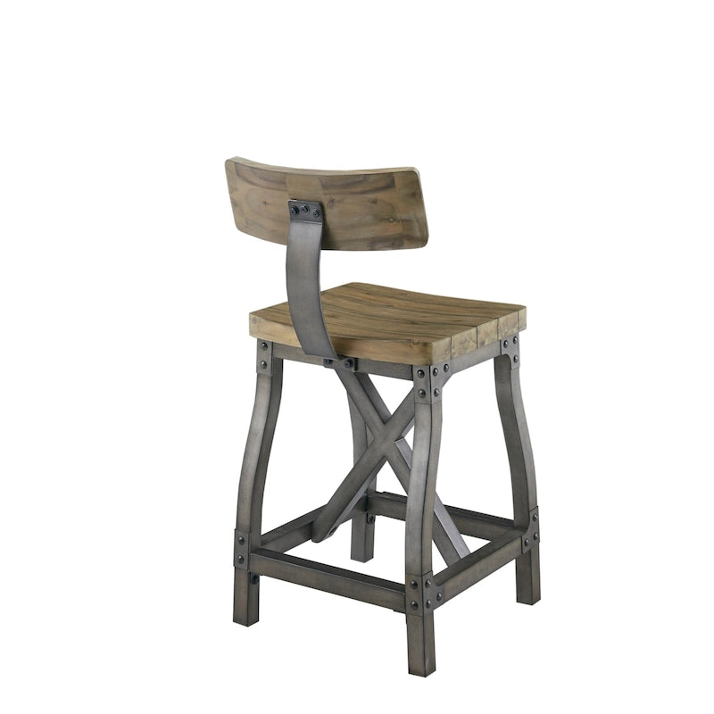 Tabouret de comptoir rembourré avec dossier – Siège de bar moderne