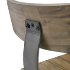 Tabouret de comptoir rembourré avec dossier – Siège de bar moderne