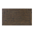 Table basse à 2 tiroirs en bois massif – Style ferme côtière
