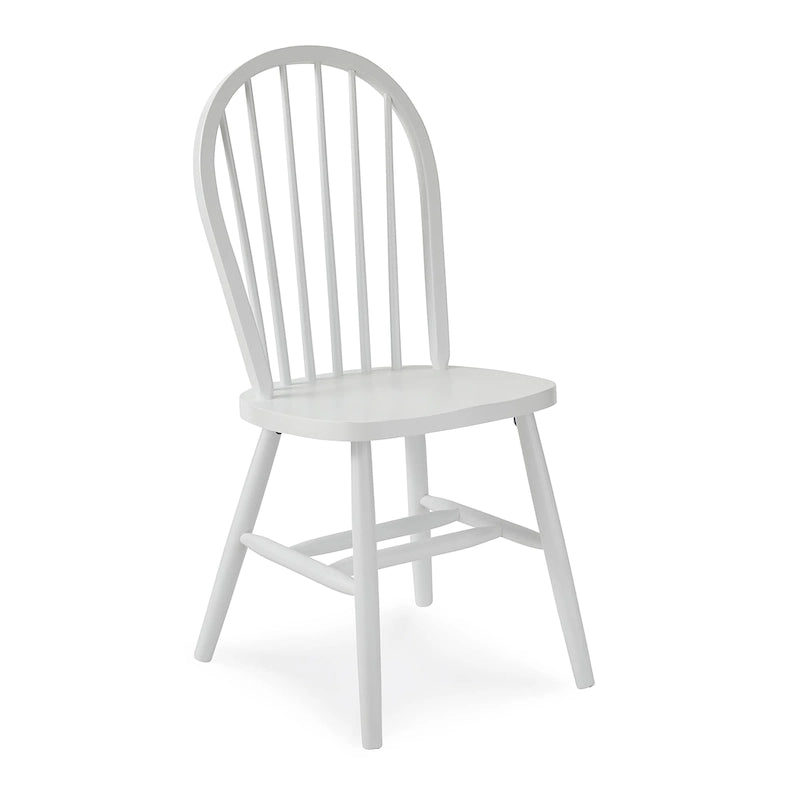 Chaise de salle à manger Windsor en bois massif à dossier à fuseaux – Chaise de cuisine classique