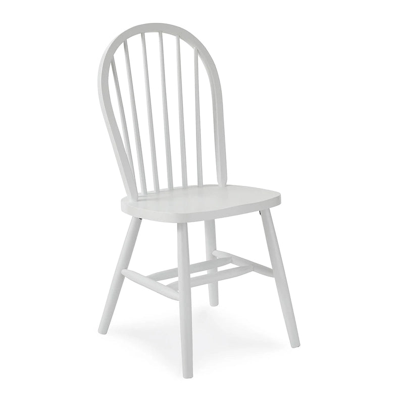 Chaise de salle à manger Windsor en bois massif à dossier à fuseaux – Chaise de cuisine classique
