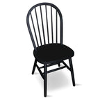 Chaise de salle à manger Windsor en bois massif à dossier à fuseaux – Chaise de cuisine classique