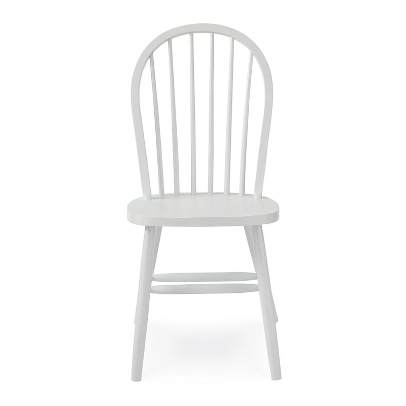 Chaise de salle à manger Windsor en bois massif à dossier à fuseaux – Chaise de cuisine classique