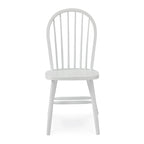 Chaise de salle à manger Windsor en bois massif à dossier à fuseaux – Chaise de cuisine classique