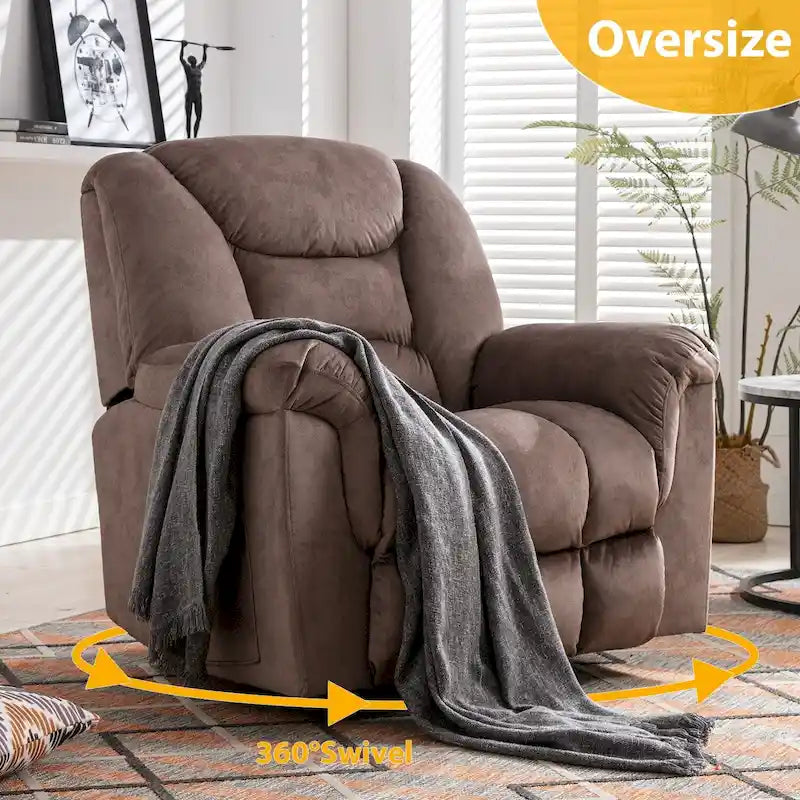 Fauteuil inclinable manuel pivotant grande taille