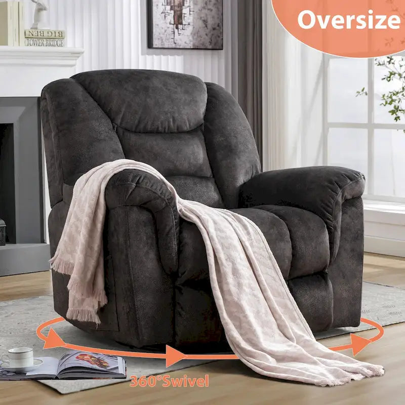 Fauteuil inclinable manuel pivotant grande taille
