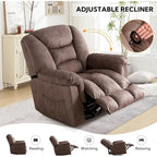 Fauteuil inclinable manuel pivotant grande taille