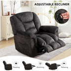 Fauteuil inclinable manuel pivotant grande taille