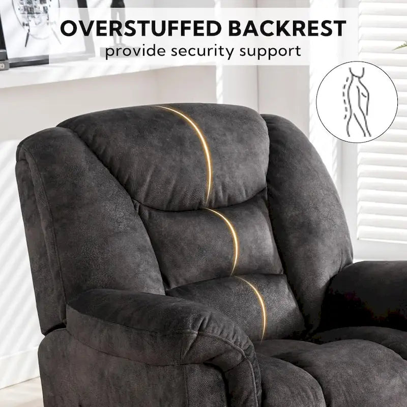 Fauteuil inclinable manuel pivotant grande taille