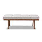 Banc en tissu style Mid-Century