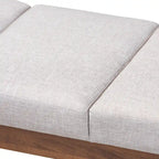 Banc en tissu style Mid-Century