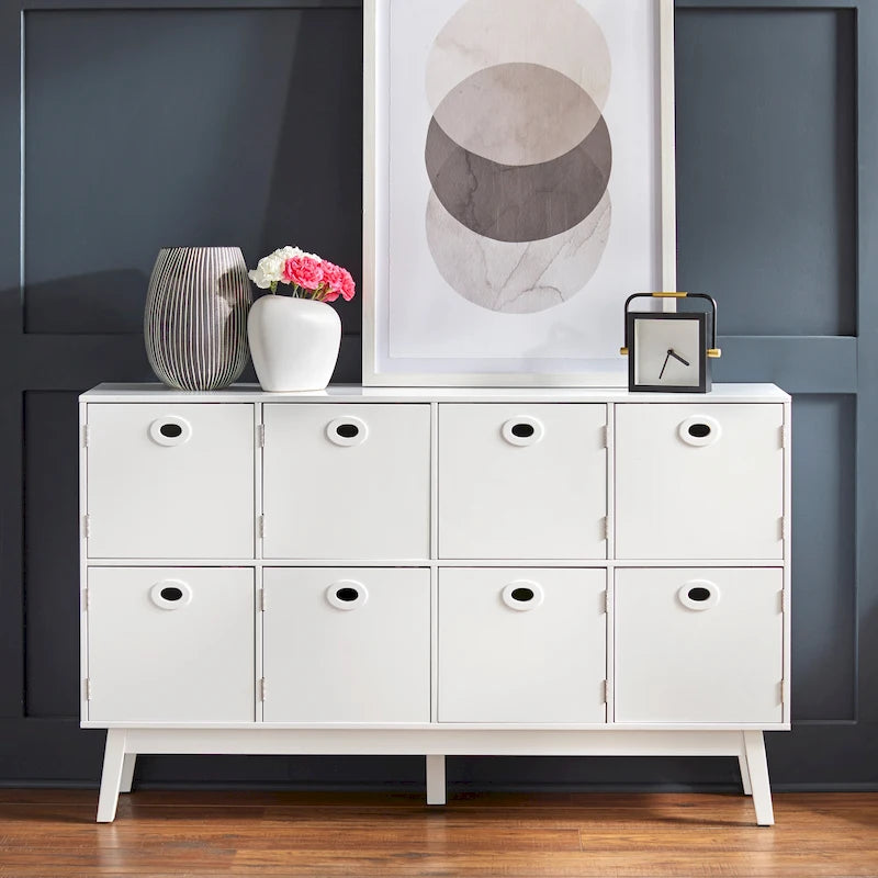 Grand meuble de rangement à 8 compartiments – Style vintage