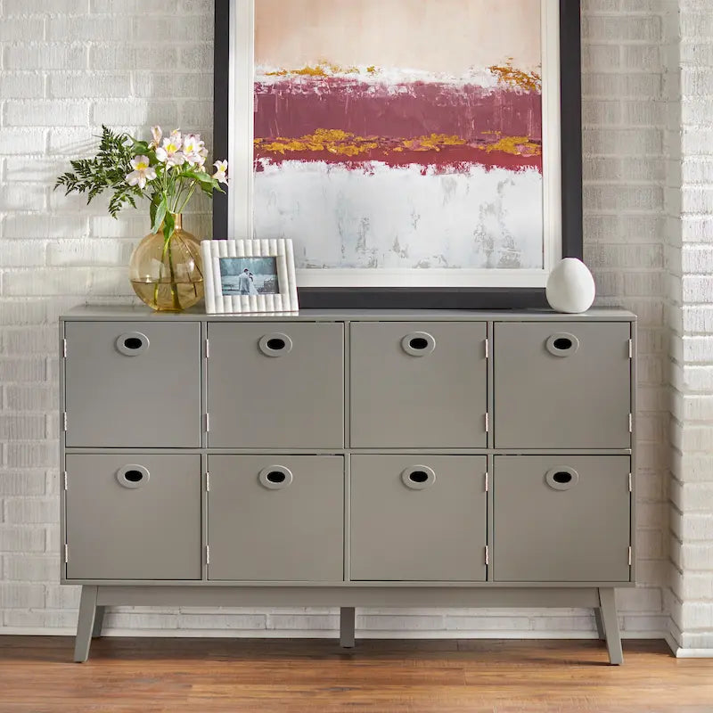 Grand meuble de rangement à 8 compartiments – Style vintage
